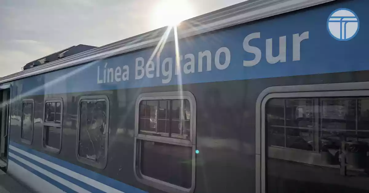 Tren de la línea Belgrano Sur a González Catán
